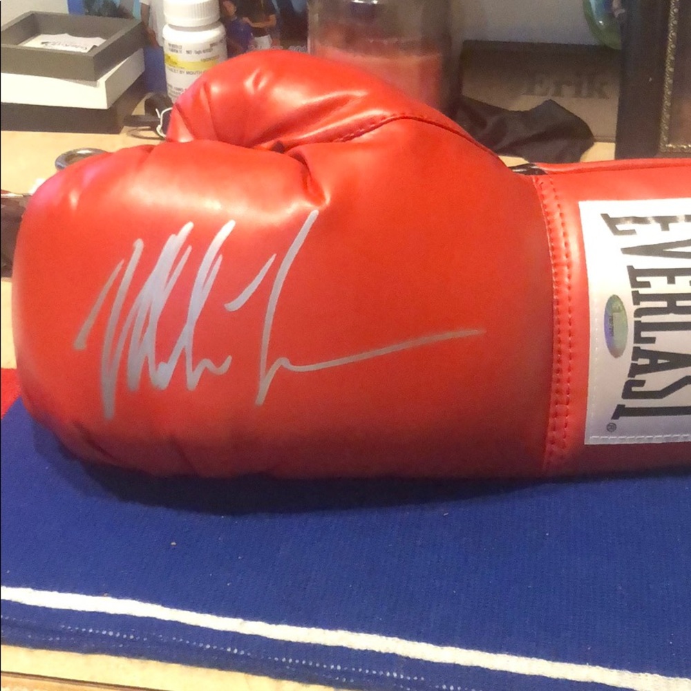 Mike Tyson Autograph Glove